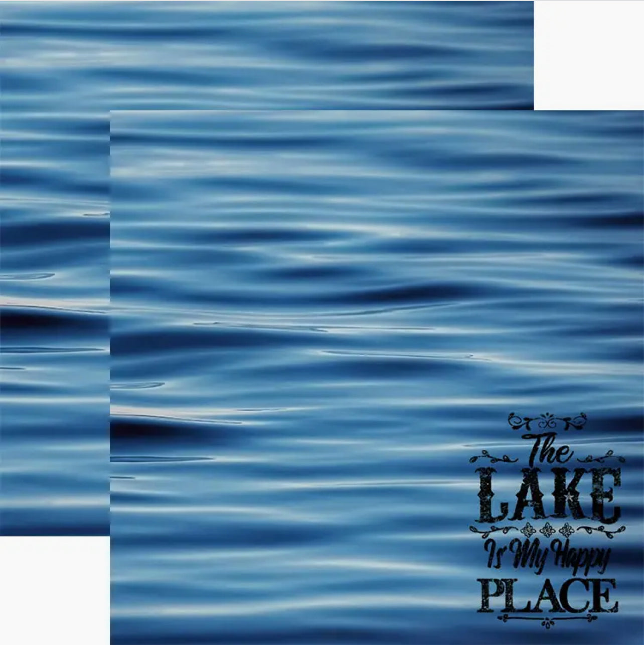 Lake Happy Place 12x12 Double Sided Scrapbook Paper