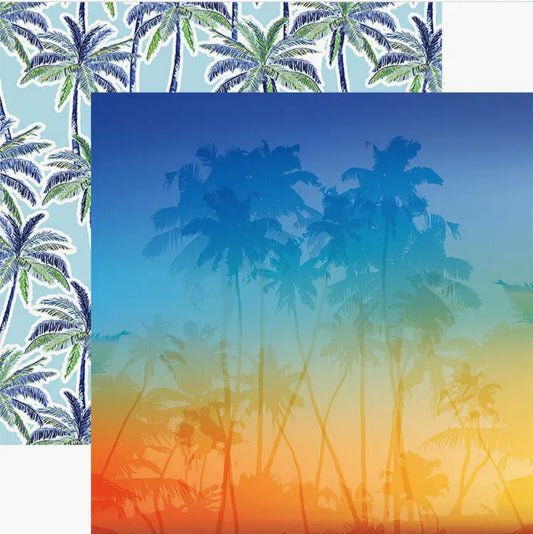 Tropical Breeze 12x12 Double Sided Scrapbook Paper
