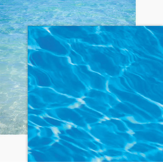 Water 12x12 Double Sided Scrapbook Paper