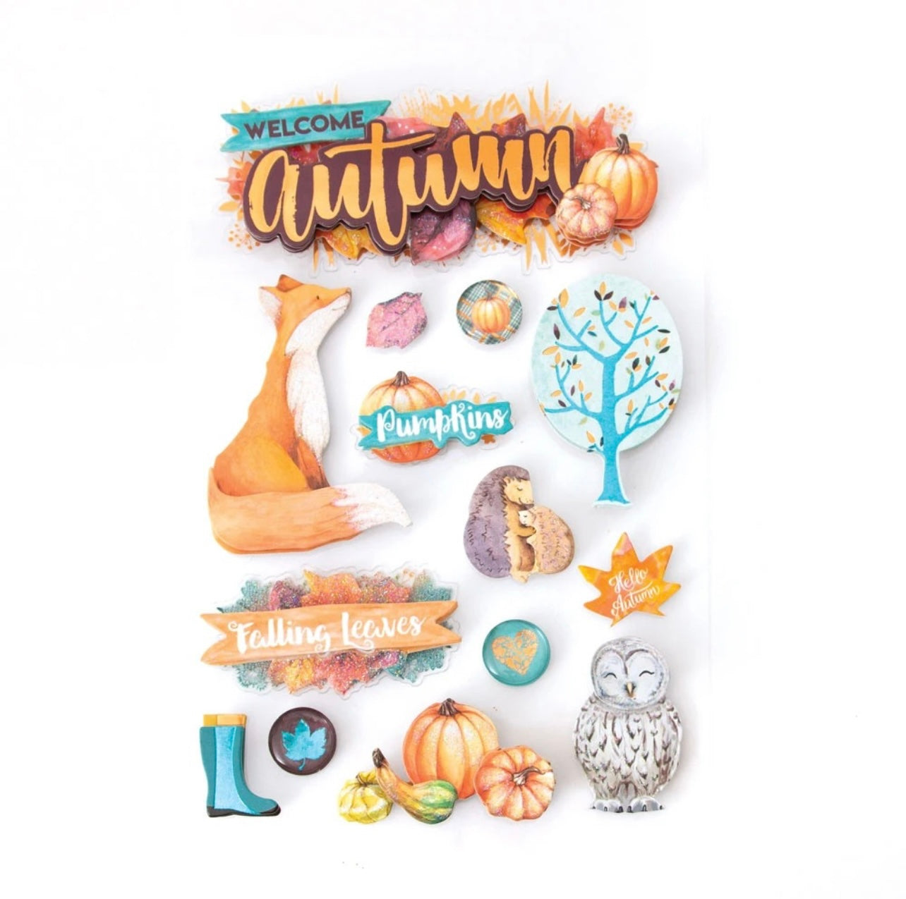 Welcome Autumn 3D Stickers- Best Seller