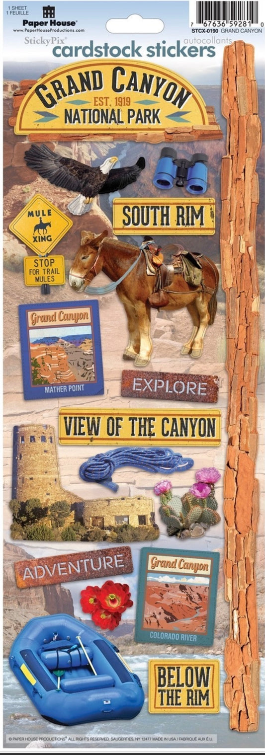 Grand Canyon Card Stock Stickers