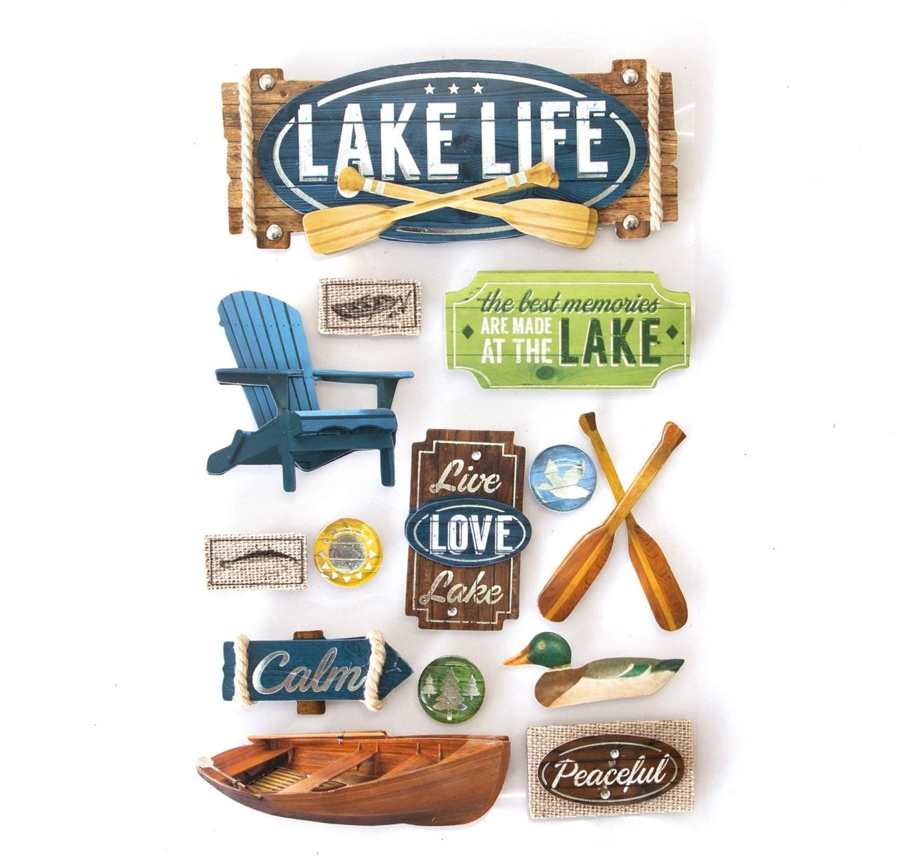 Lake Life Dimensional Stickers