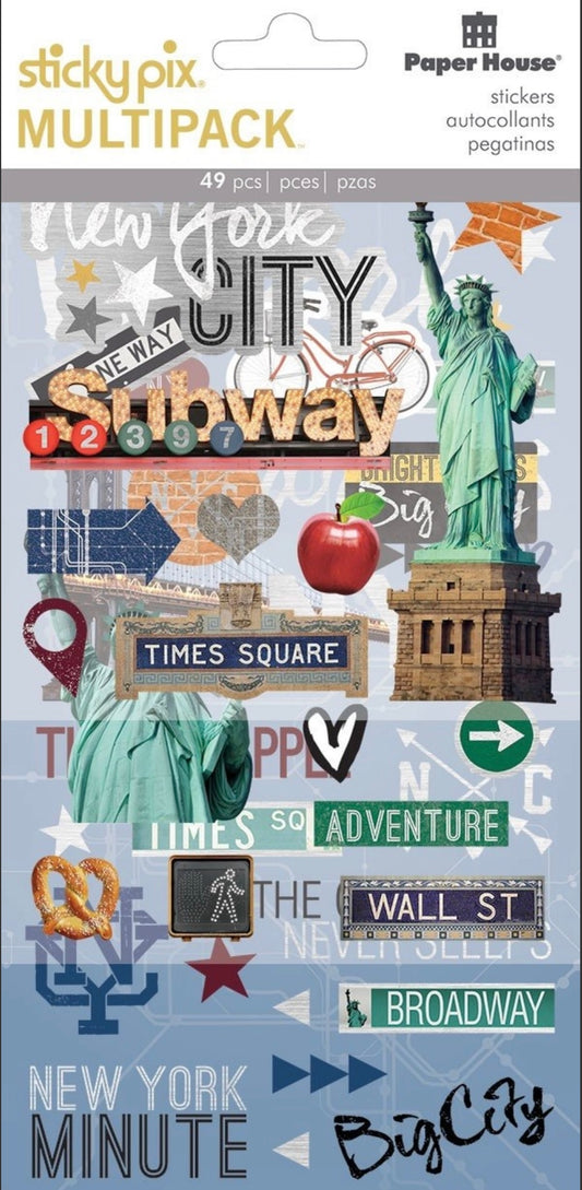 New York Mixed Sticker Multipack