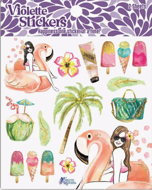 Tropical Pool Stickers