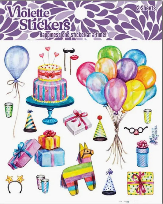 Birthday Party Stickers