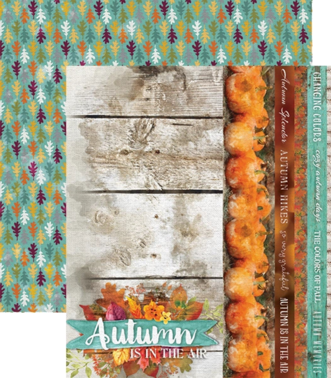 Autumn Air 12x12 Double Sided Scrapbook Paper